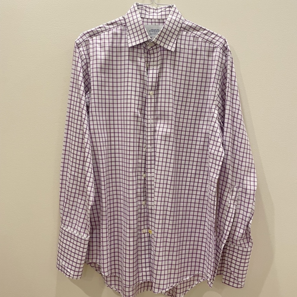 Charles Tyrwhitt Twill Grid Check Shirt
